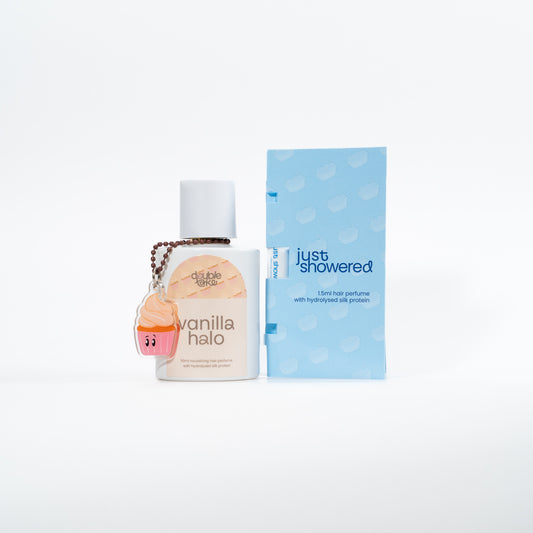vanilla halo with just showered sample